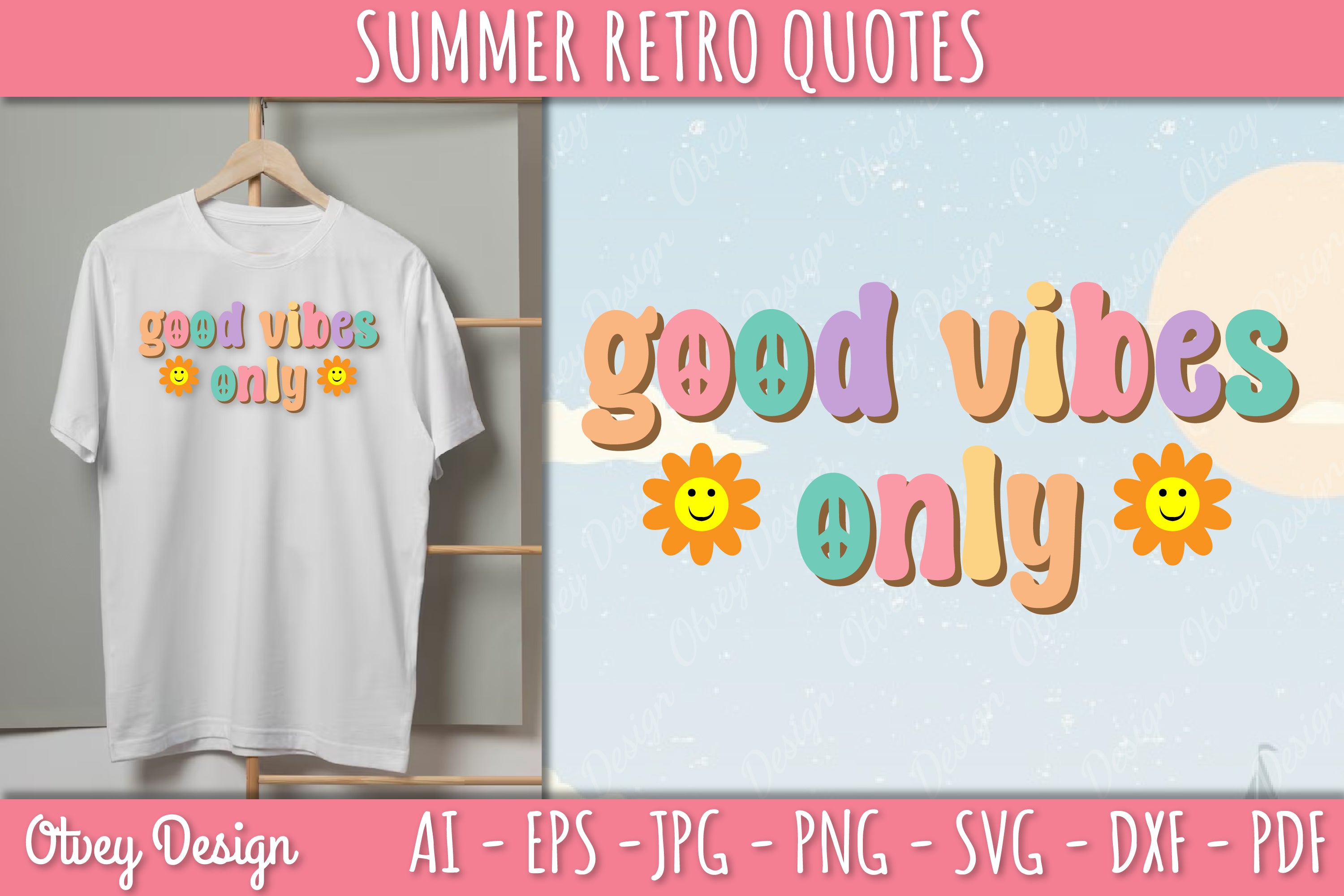 Summer Retro Quotes SVG Bundle