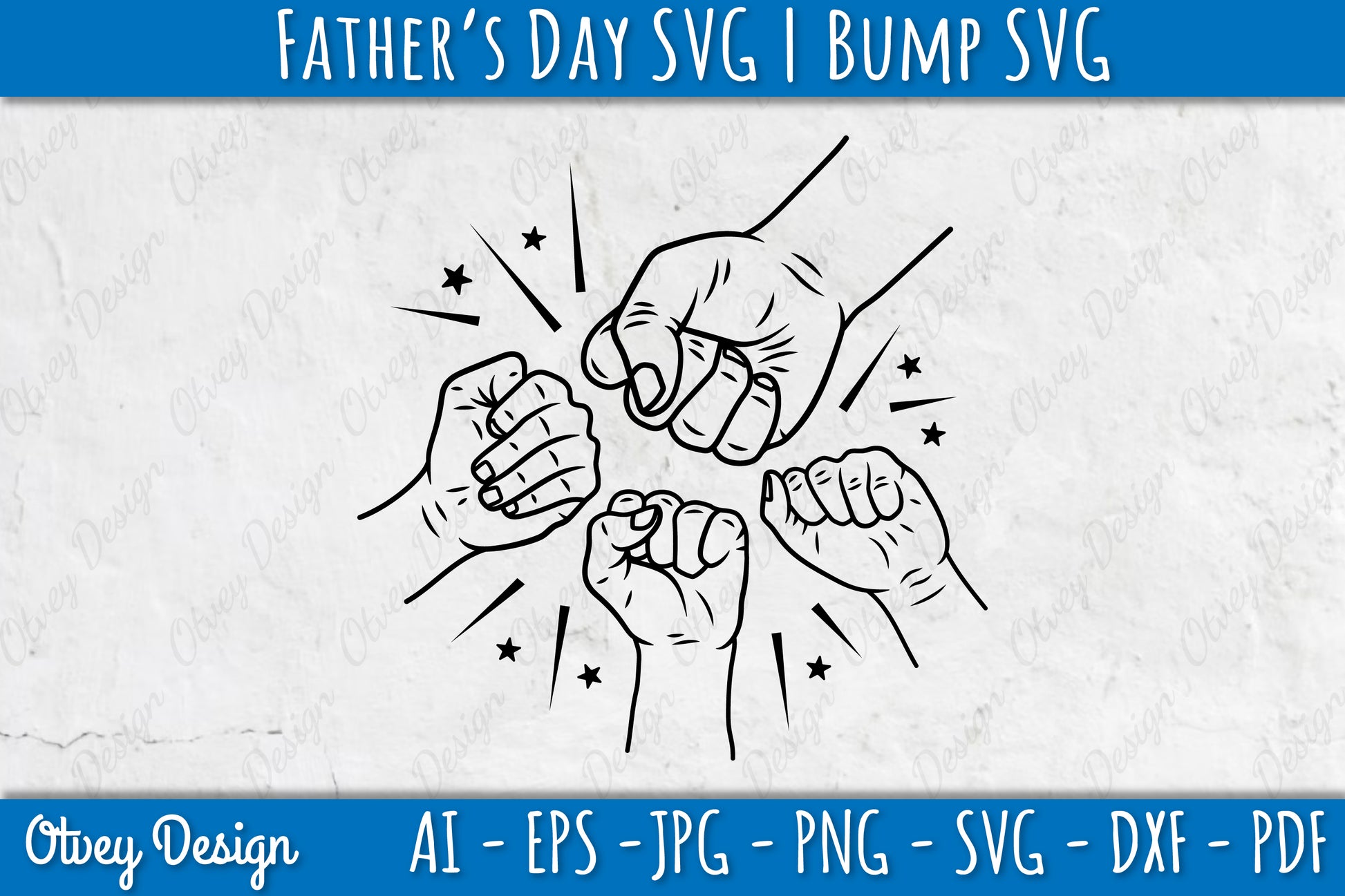 Father's Day Fist Bump SVG Bundle 8 - CraftNest - Digital Crafting and Art