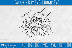 Father's Day Fist Bump SVG Bundle 8 - CraftNest - Digital Crafting and Art