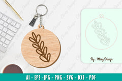 Flower Keychain SVG Bundle 25 - CraftNest - Digital Crafting and Art