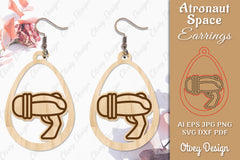 Astronaut Space Keychain Earring SVG Bundle 21 - CraftNest - Digital Crafting and Art