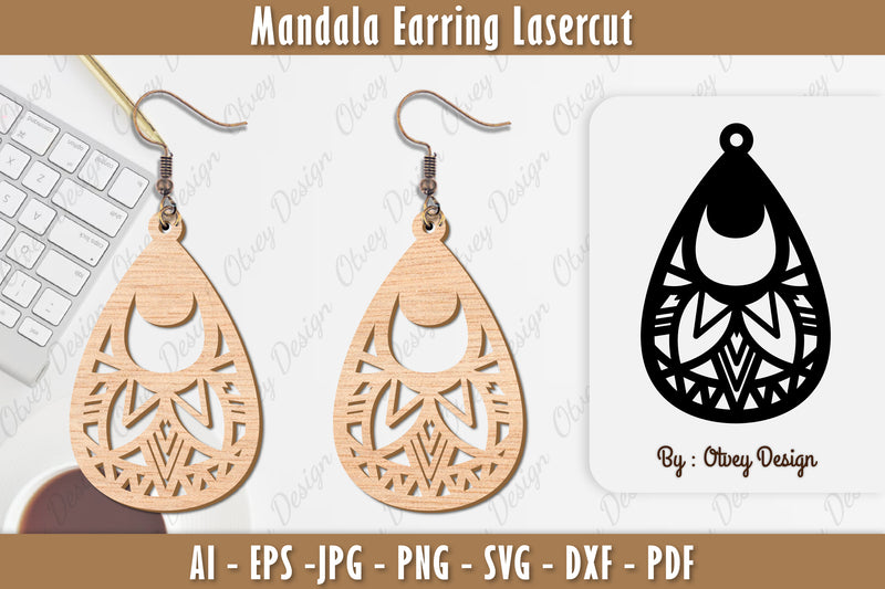 Earring Mandala SVG Bundle 31 - CraftNest - Digital Crafting and Art