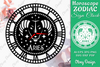 Horoscope Zodiac Sign Laser Cut Clock Template SVG Bundle