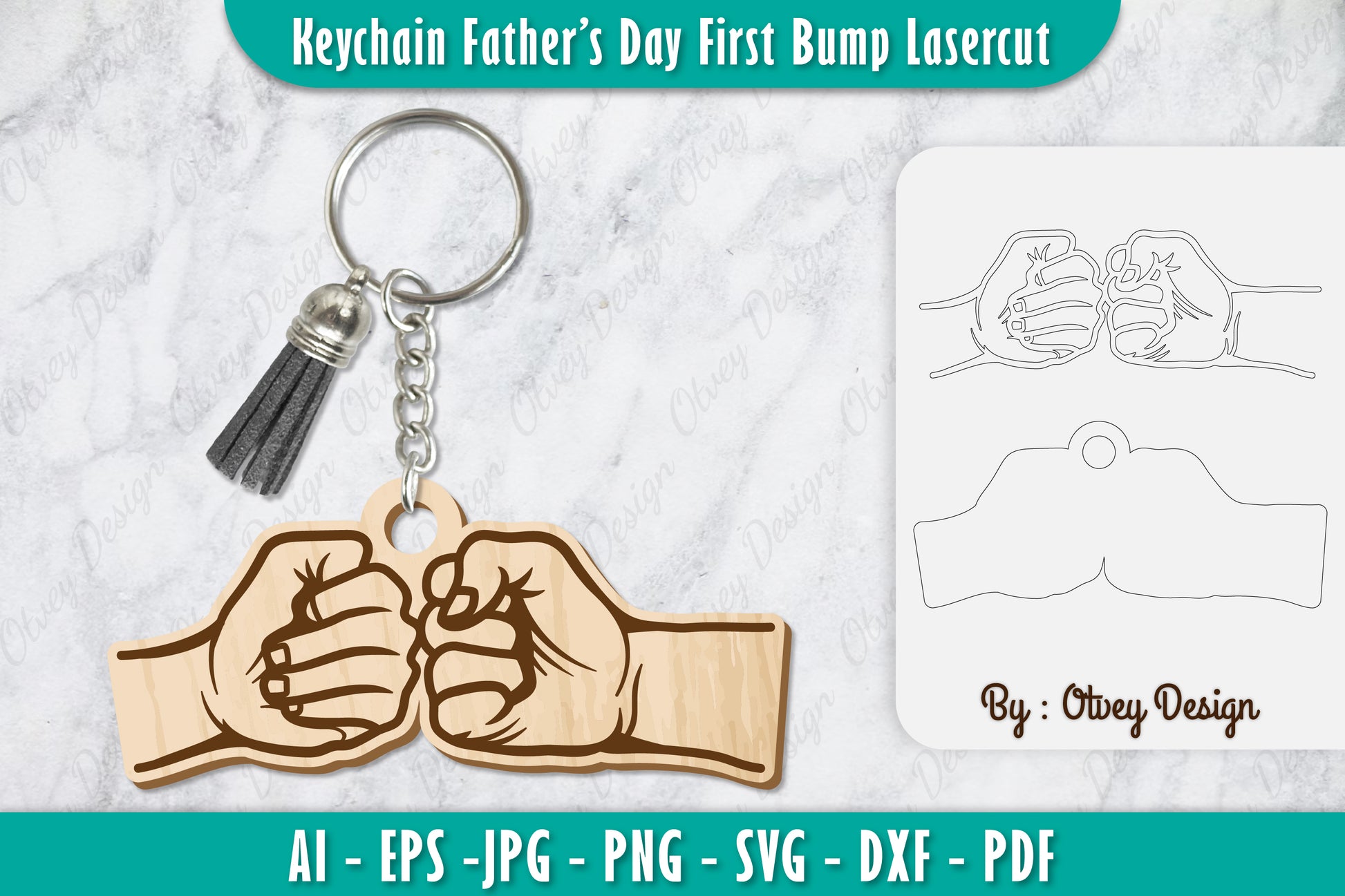 Father's Day First Bump Keychain SVG Bundle 9 - CraftNest - Digital Crafting and Art