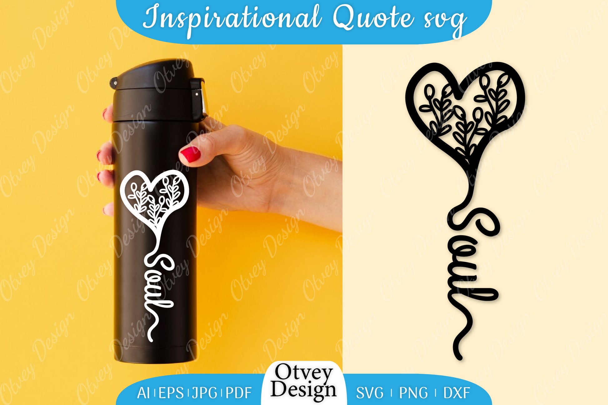 Inspirational Quote & Floral Hearts SVG Bundle 1 - CraftNest - Digital Crafting and Art