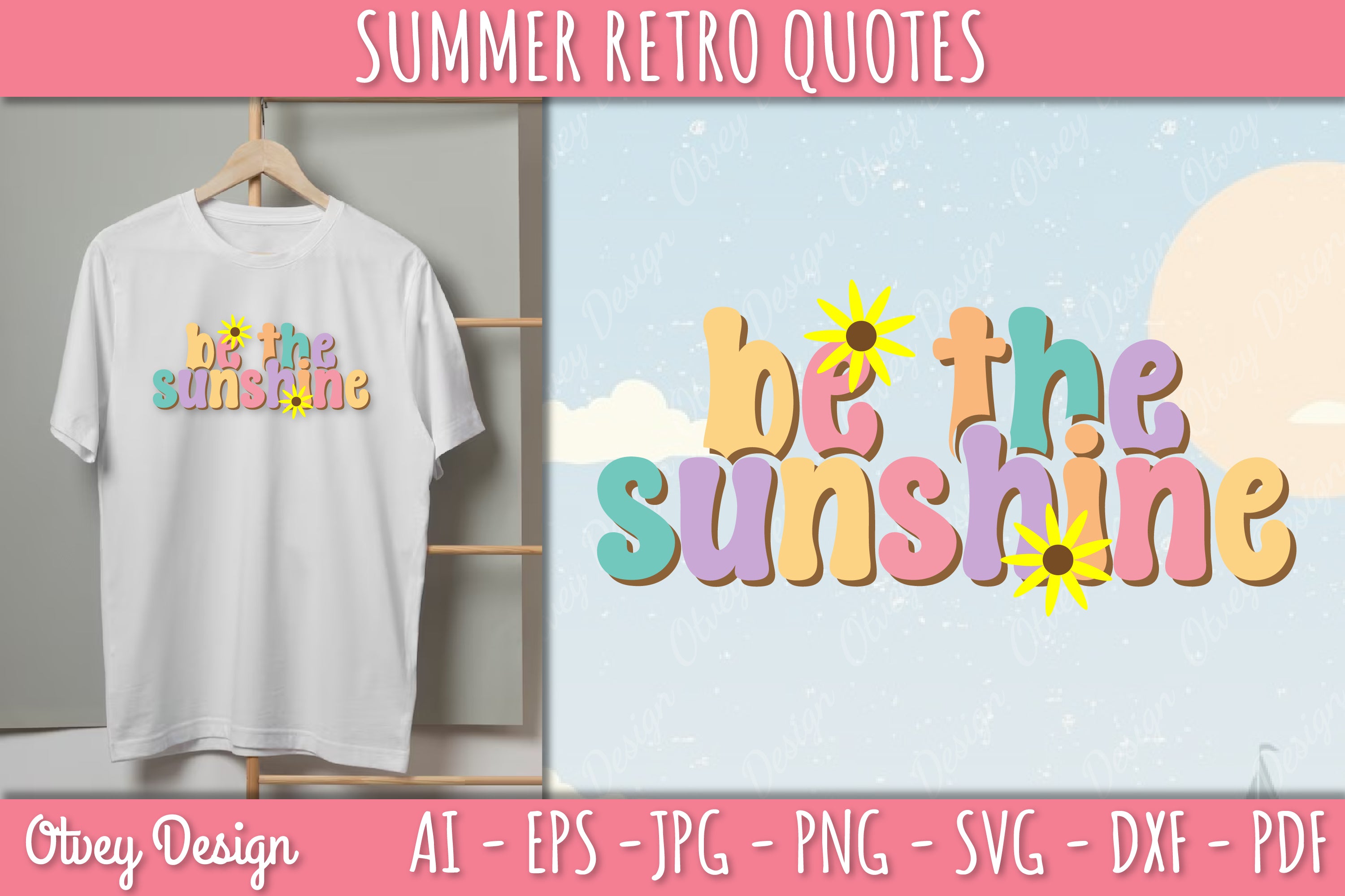 Summer Retro Quotes SVG Bundle