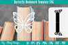 Butterfly Bookmark Template SVG Bundle