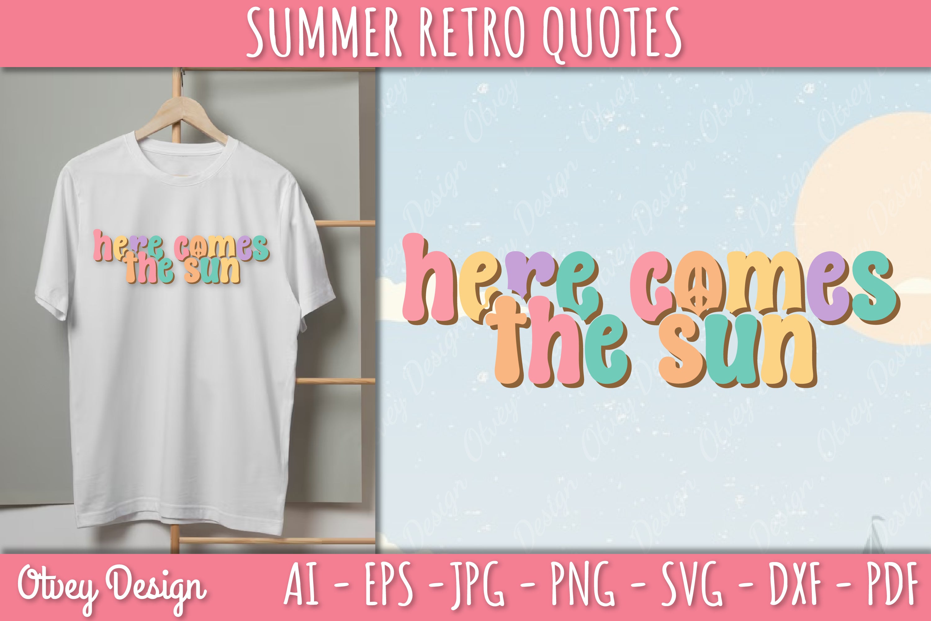Summer Retro Quotes SVG Bundle
