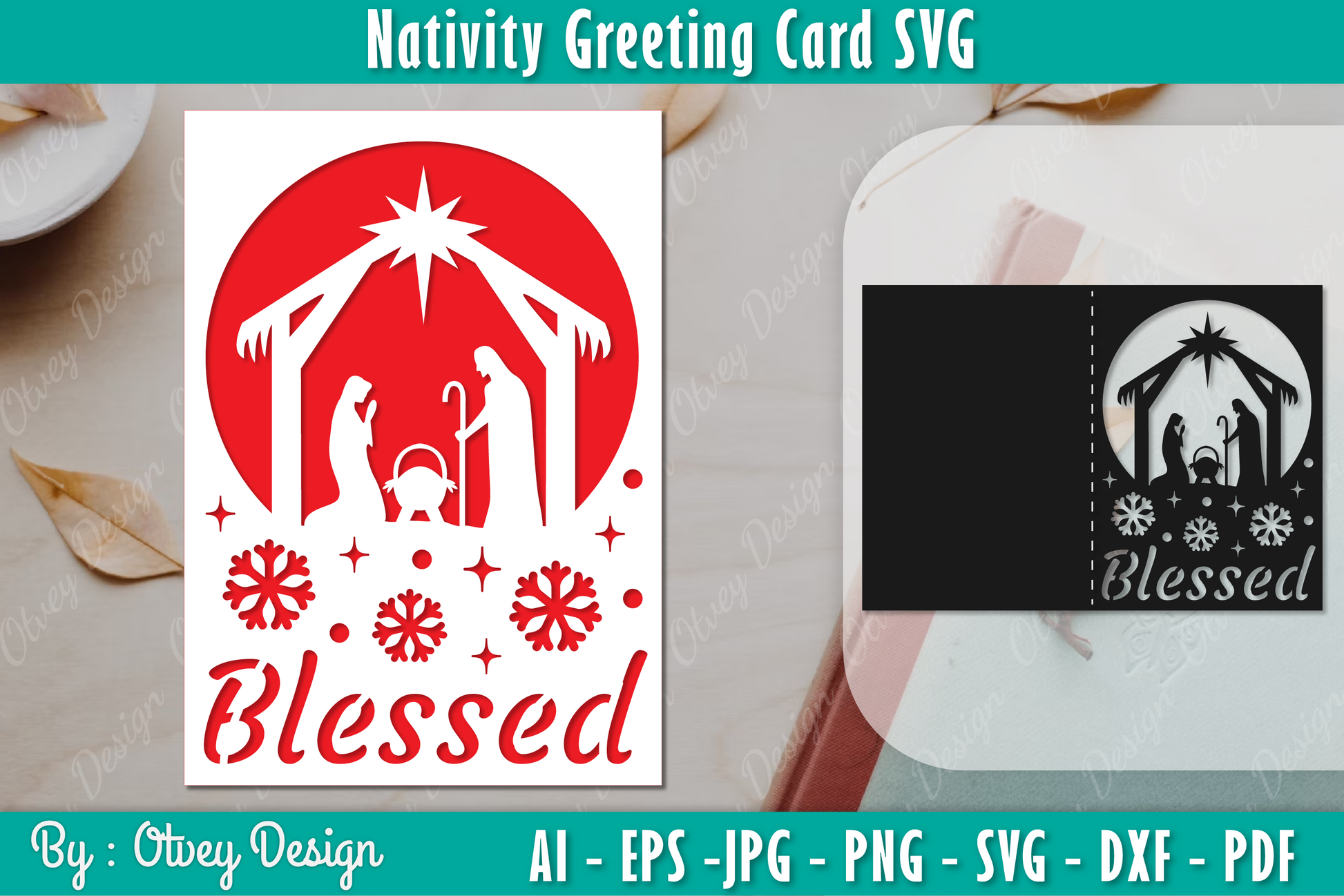 Nativiti Greeting Card SVG Bundle 1 - CraftNest - Digital Crafting and Art