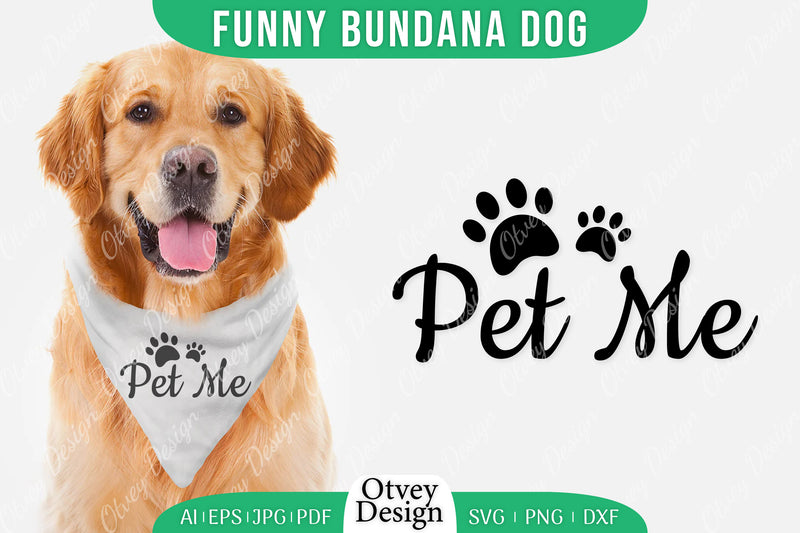 Funny Dog Bandana SVG Bundle 13 - CraftNest - Digital Crafting and Art