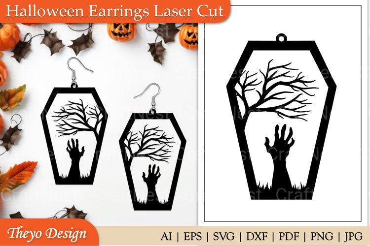 Halloween Earrings SVG Collection