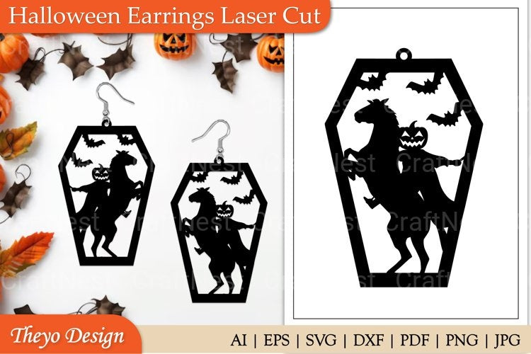 Halloween Earrings SVG Bundle