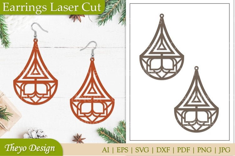 Lasercut Mandala Earrings SVG Bundle