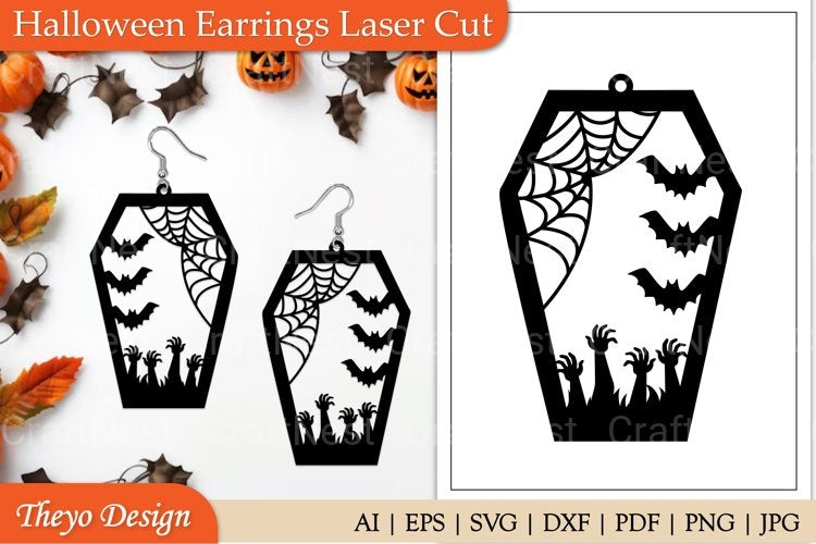 Halloween Earrings SVG Bundle