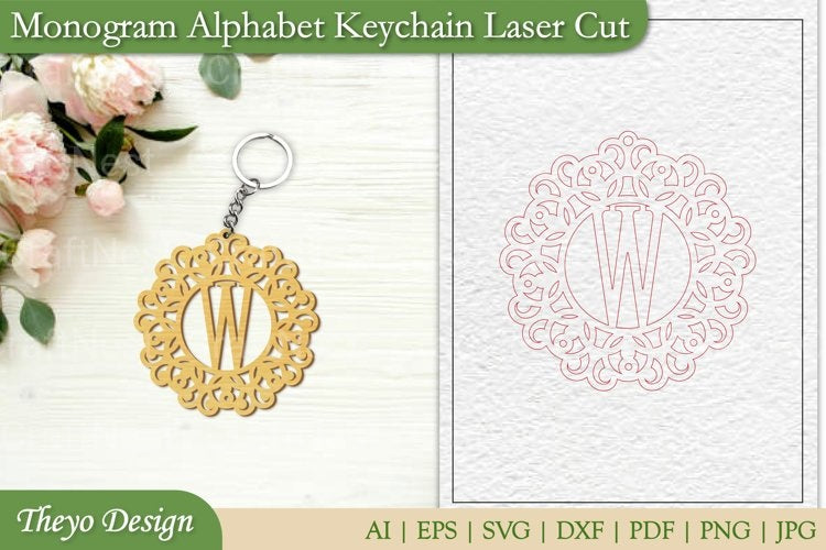 Alphabet Keychain SVG Bundle