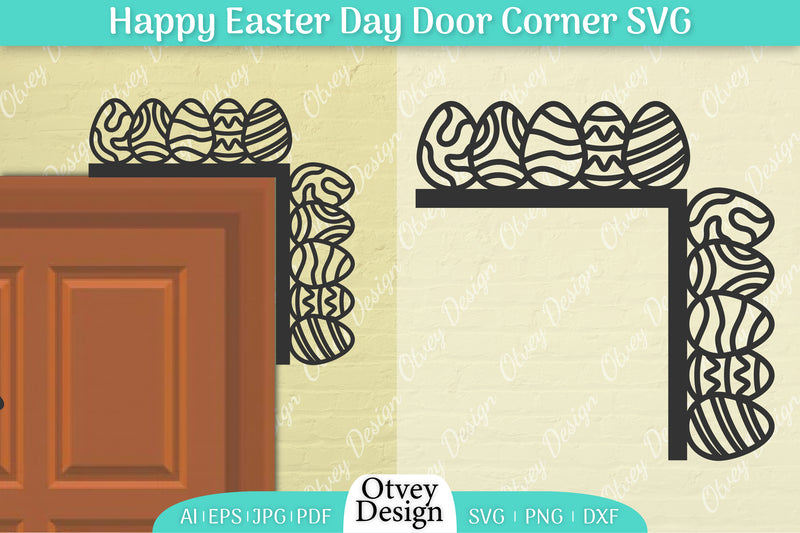 Easter Door Corner SVG Bundle 16 - CraftNest - Digital Crafting and Art