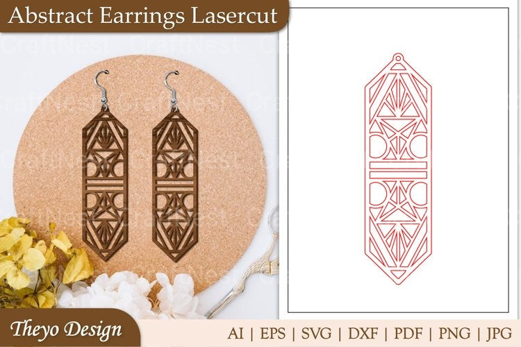 Earrings Lasercut SVG Bundle
