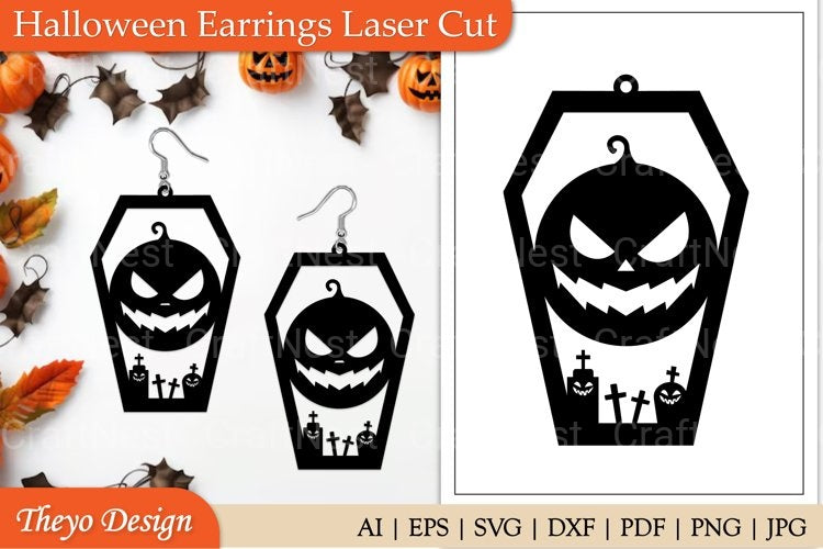 Halloween Earrings SVG Bundle