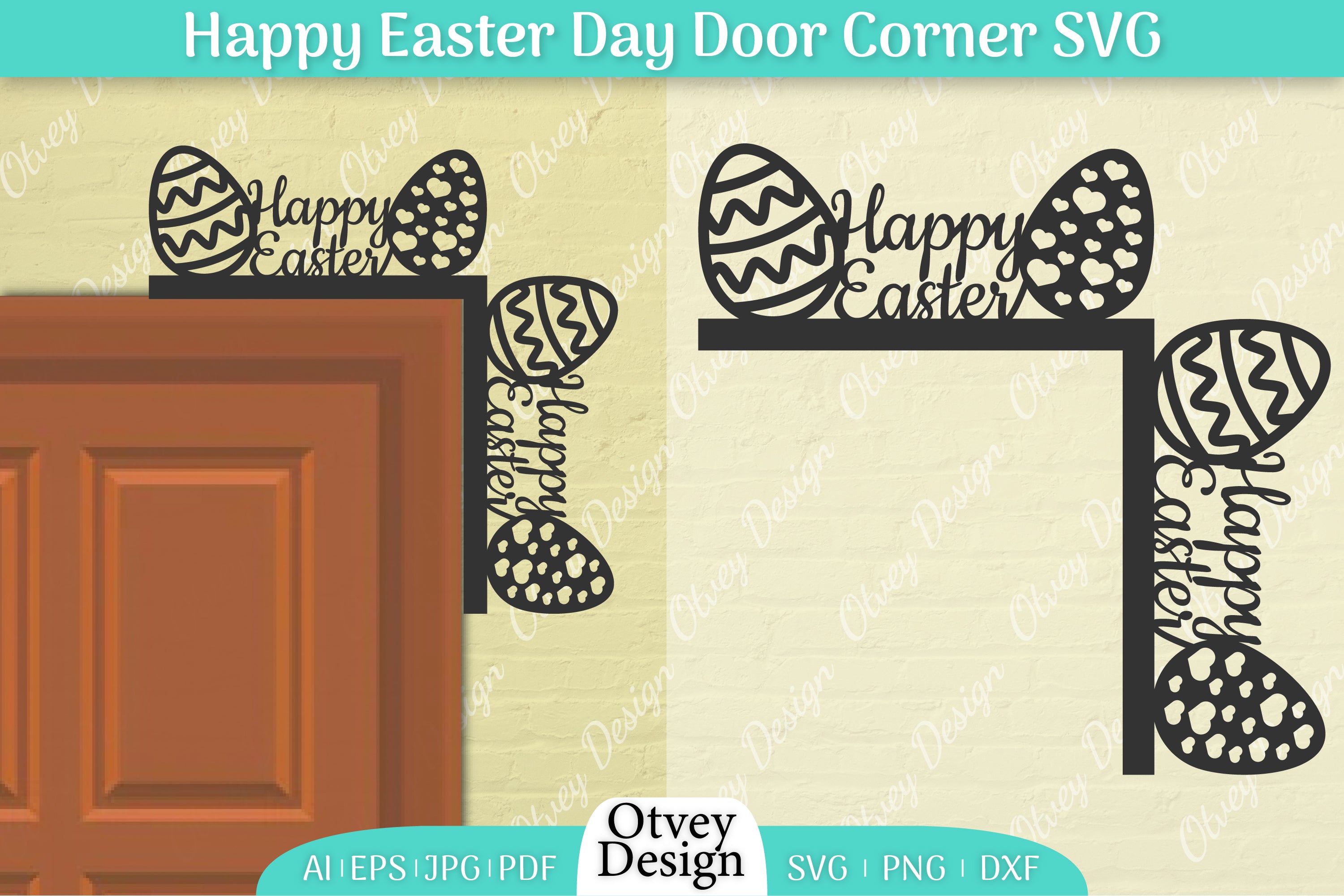 Easter Door Corner SVG Bundle 17 - CraftNest - Digital Crafting and Art