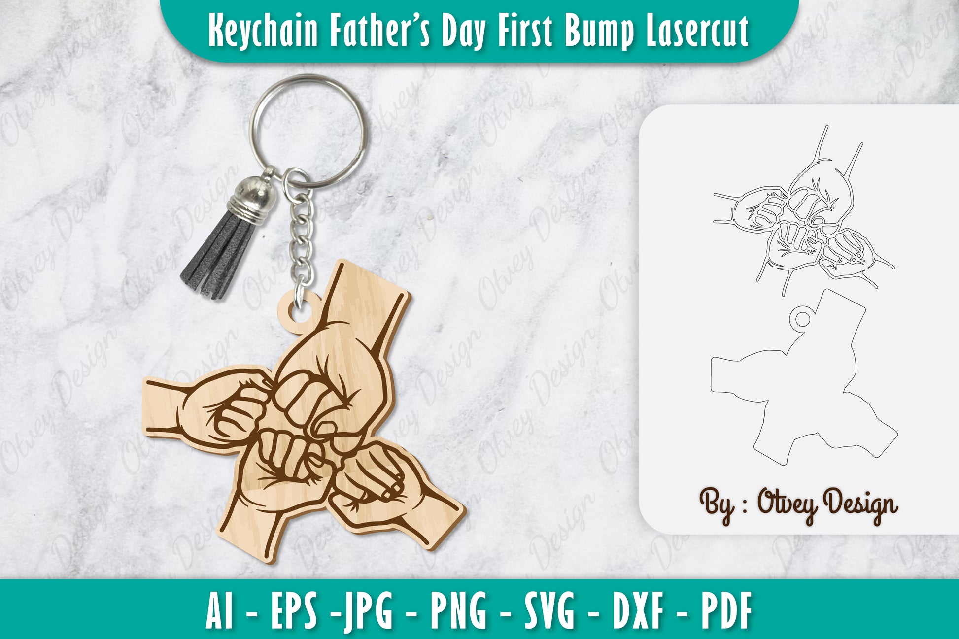Father's Day First Bump Keychain SVG Bundle 6 - CraftNest - Digital Crafting and Art