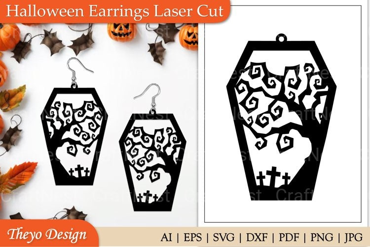 Halloween Earrings SVG Bundle