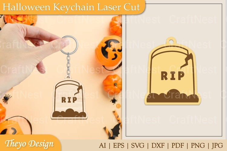 Halloween Keychain SVG Bundle