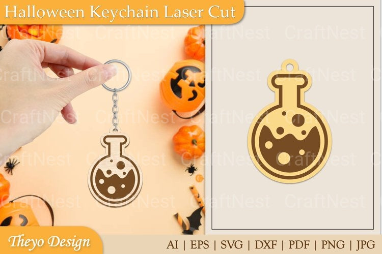 Halloween Keychain SVG Bundle