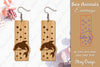 Sea Animals Earrings Laser Cut SVG Bundle