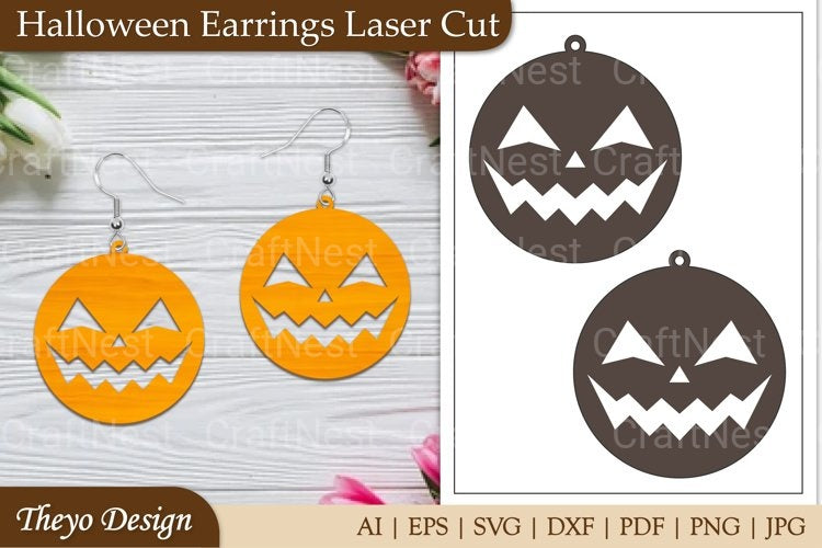 Halloween Earrings SVG Bundle