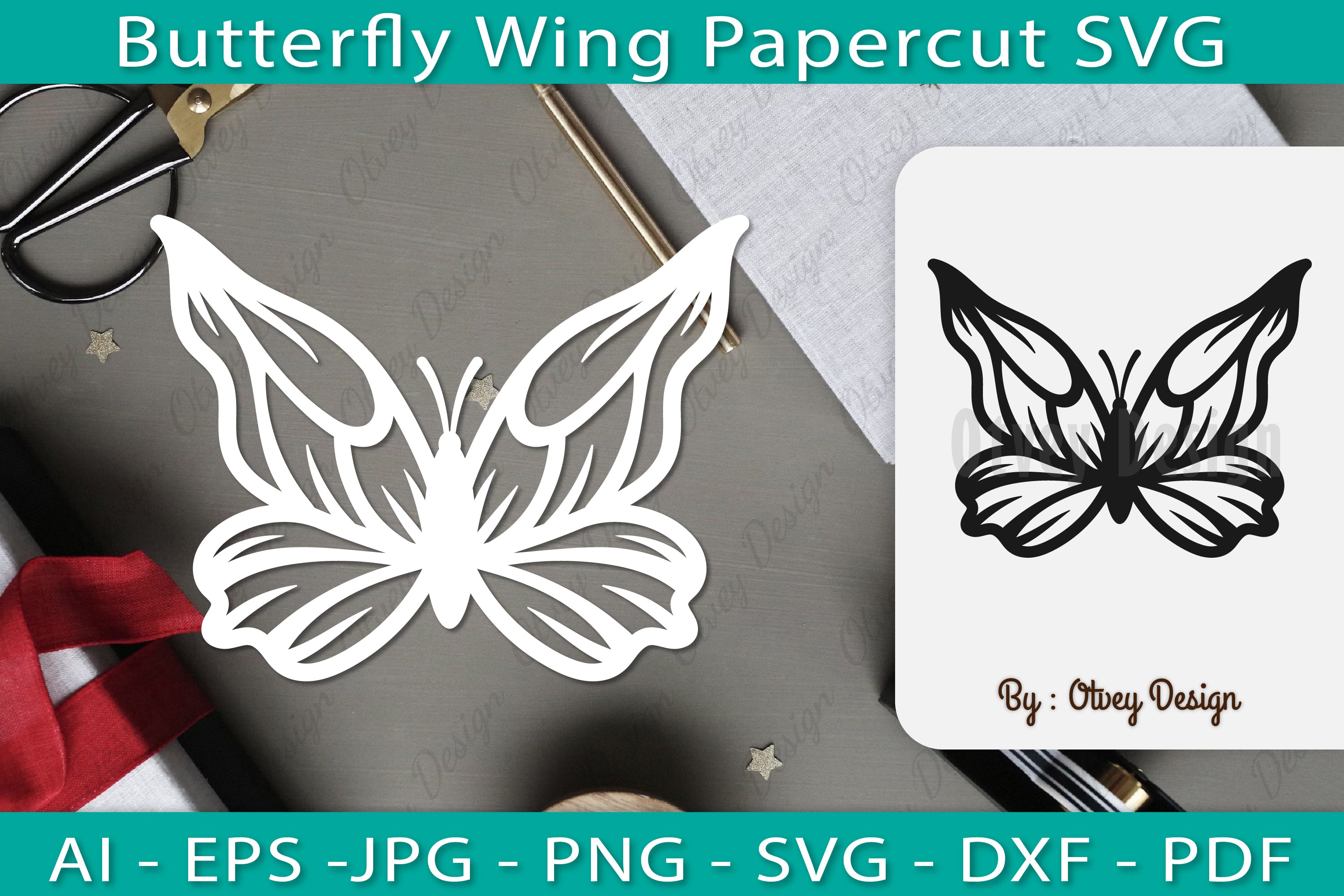 Butterfly Papercut SVG Bundle 9 - CraftNest - Digital Crafting and Art