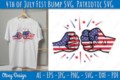 4th of July Patriotic Fist Bump SVG Bundle 6 - CraftNest - Digital Crafting and Art