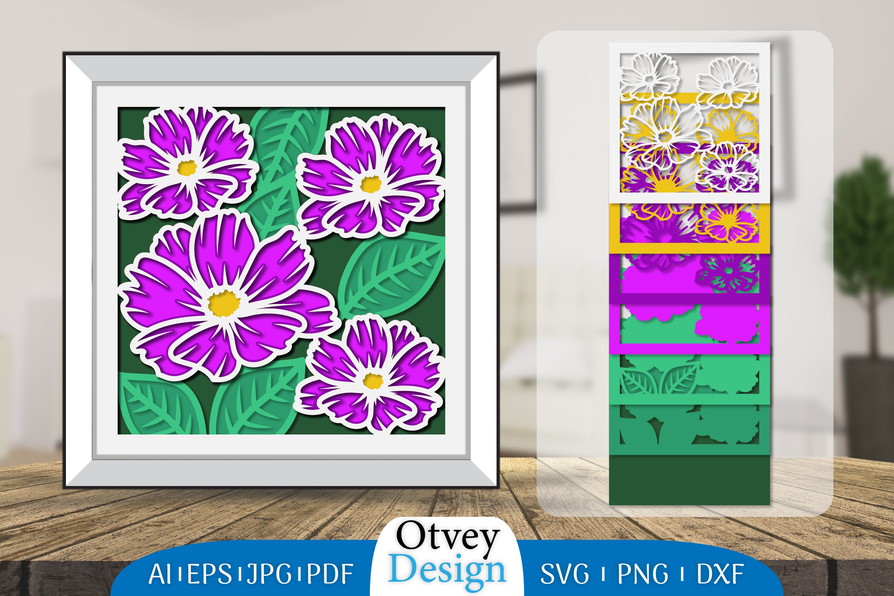 3D Flower Papercut SVG Bundle - CraftNest - Digital Crafting and Art