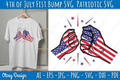 4th of July Patriotic Fist Bump SVG Bundle 2 - CraftNest - Digital Crafting and Art