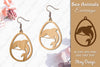 Sea Animals Earrings Laser Cut SVG Bundle