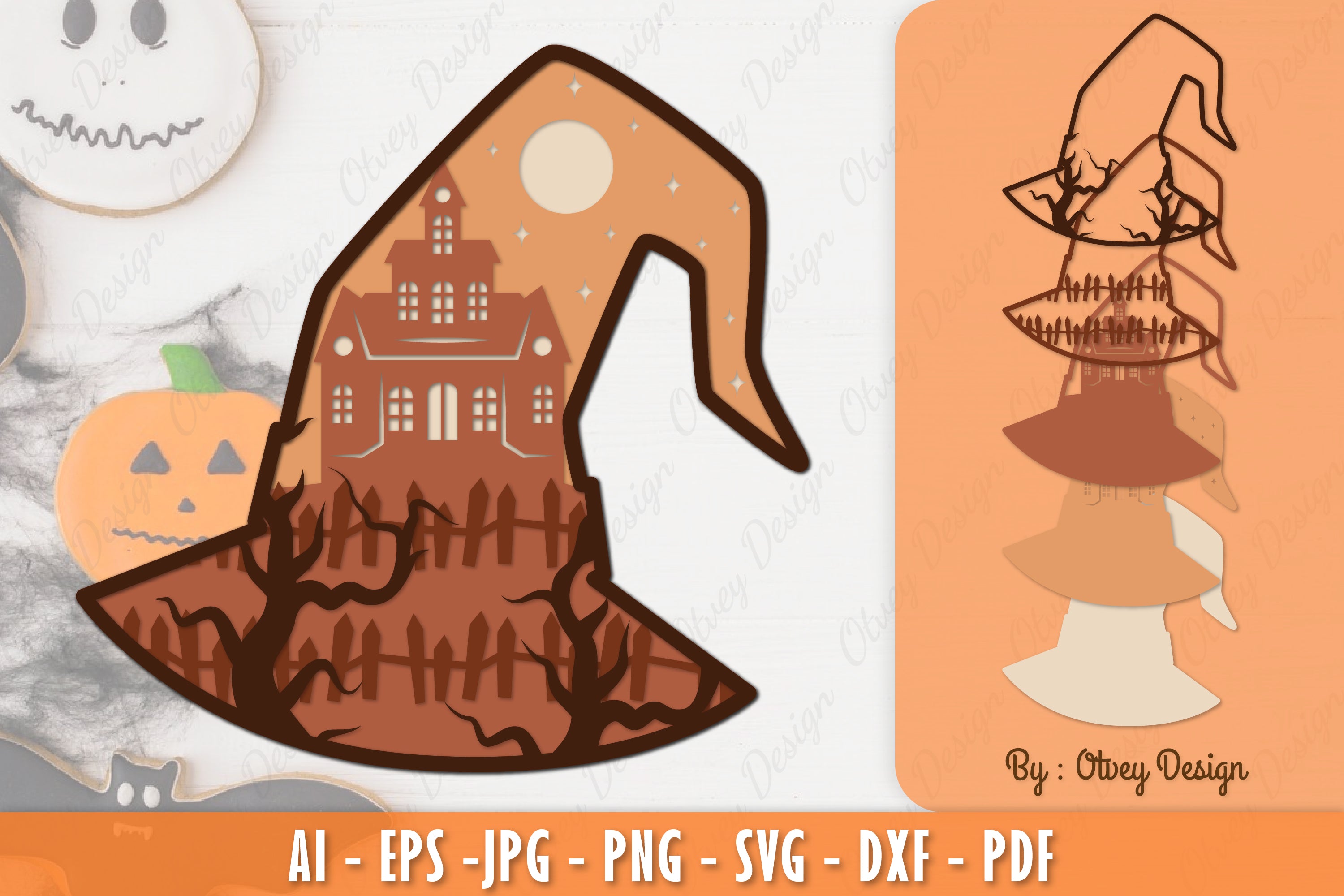 Halloween Layered Lasercut SVG Bundle 2 - CraftNest - Digital Crafting and Art