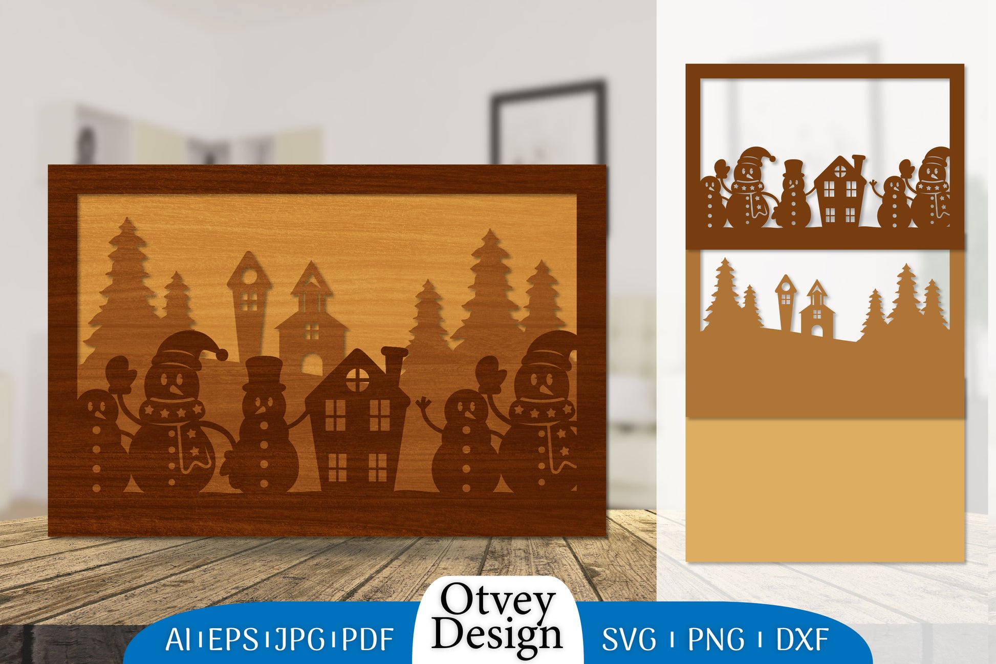 Snowman Layered Lasercut SVG Bundle 3 - CraftNest - Digital Crafting and Art