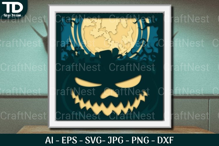 Shadow Helloween Layered Papercut SVG Bundle
