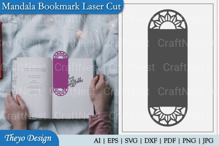 Mandala Bookmark SVG