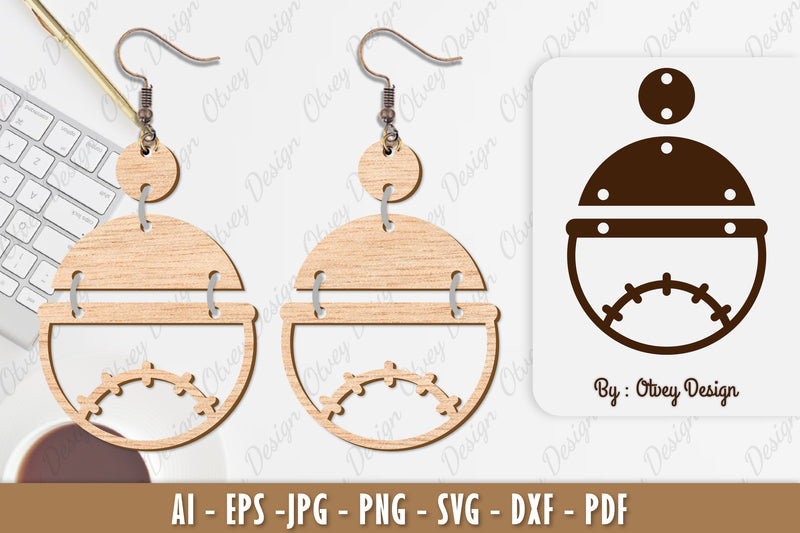 Ball Earring SVG Bundle 13 - CraftNest - Digital Crafting and Art