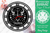 Horoscope Zodiac Sign Laser Cut Clock SVG Bundle