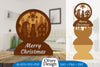 1492 Christmas Snowman Layered Lasercut SVG Bundle