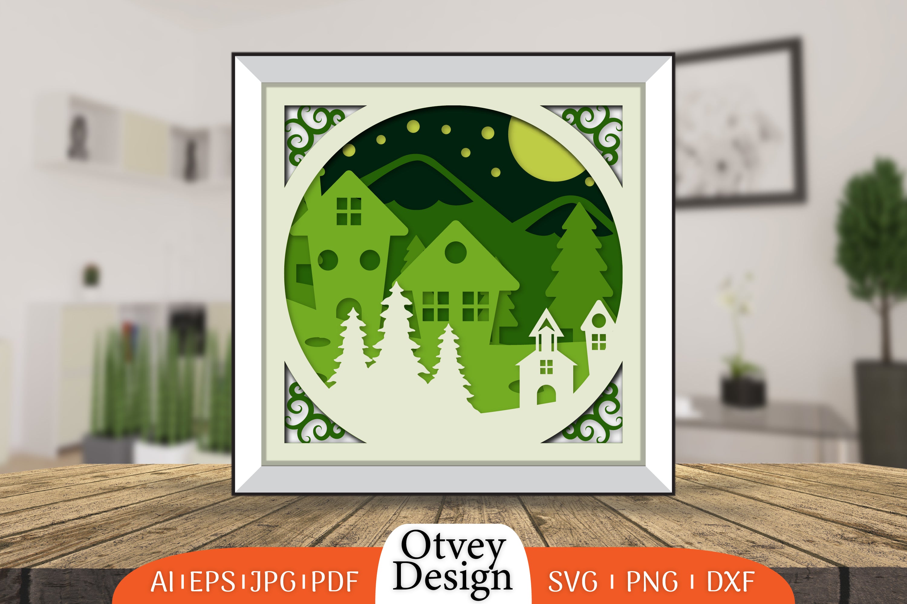Christmas Scene Layered Papercut SVG Bundle 2 - CraftNest - Digital Crafting and Art