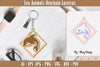 Keychain Sea Animals Laser Cut SVG Bundle