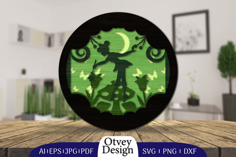 Fairy 3D Layered Lasercut SVG Bundle 2 - CraftNest - Digital Crafting and Art
