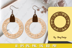 Earrings Mandala SVG Bundle 13 - CraftNest - Digital Crafting and Art