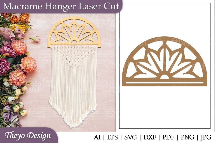 Macrame Hanger Laser Cut SVG Bundle