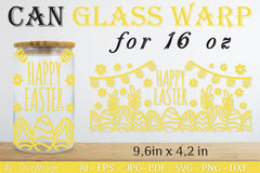 Happy Easter Day 16oz Can Glass Wrap SVG Bundle 5 - CraftNest - Digital Crafting and Art