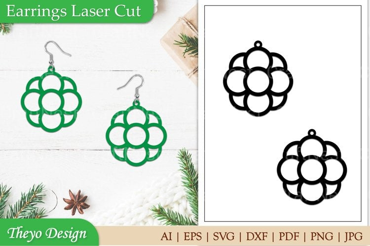 Earrings Laser Cut SVG Bundle