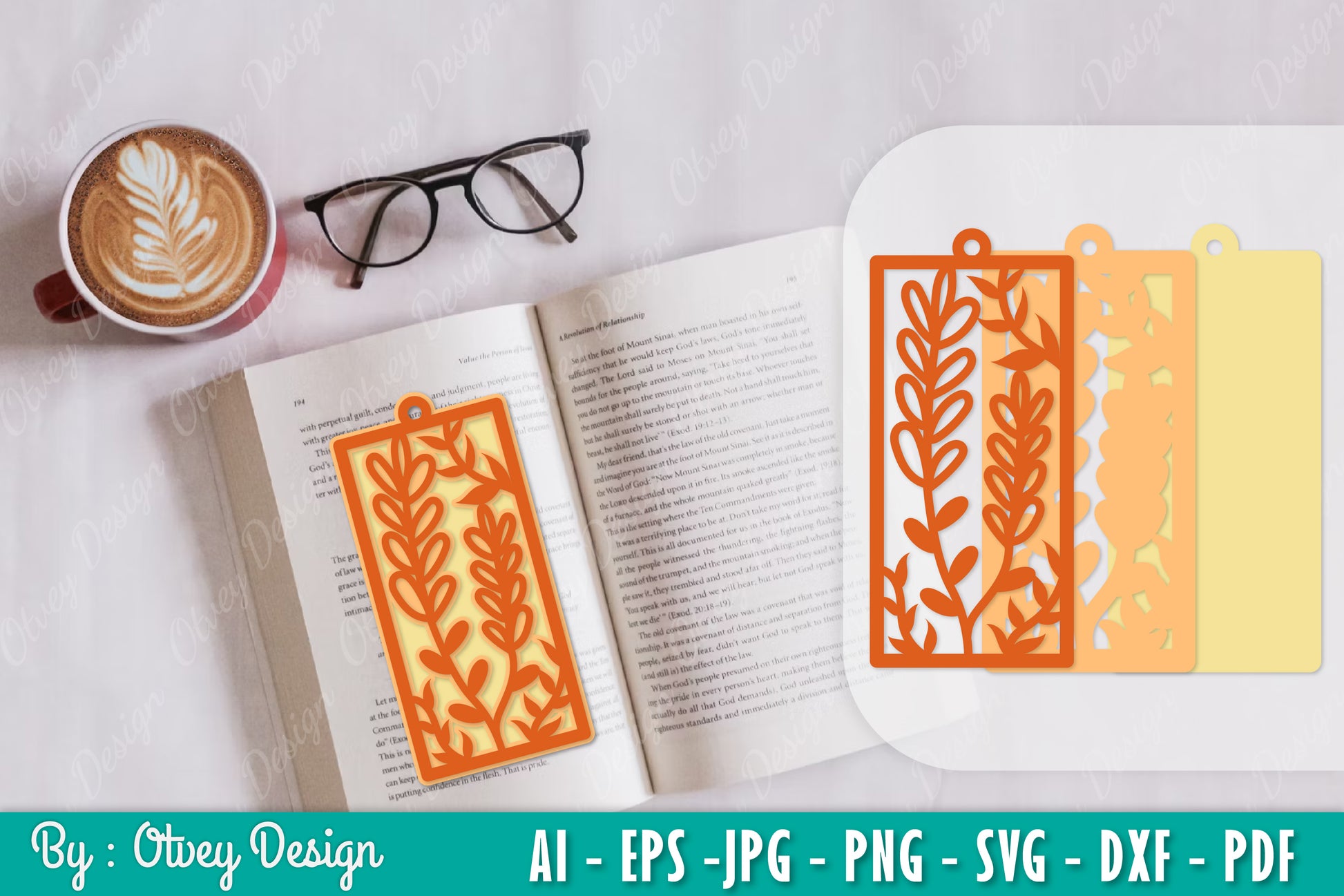 Flowers Bookmark SVG Bundle 5 - CraftNest - Digital Crafting and Art