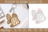Keychain Sea Animal Lasercut SVG Bundle